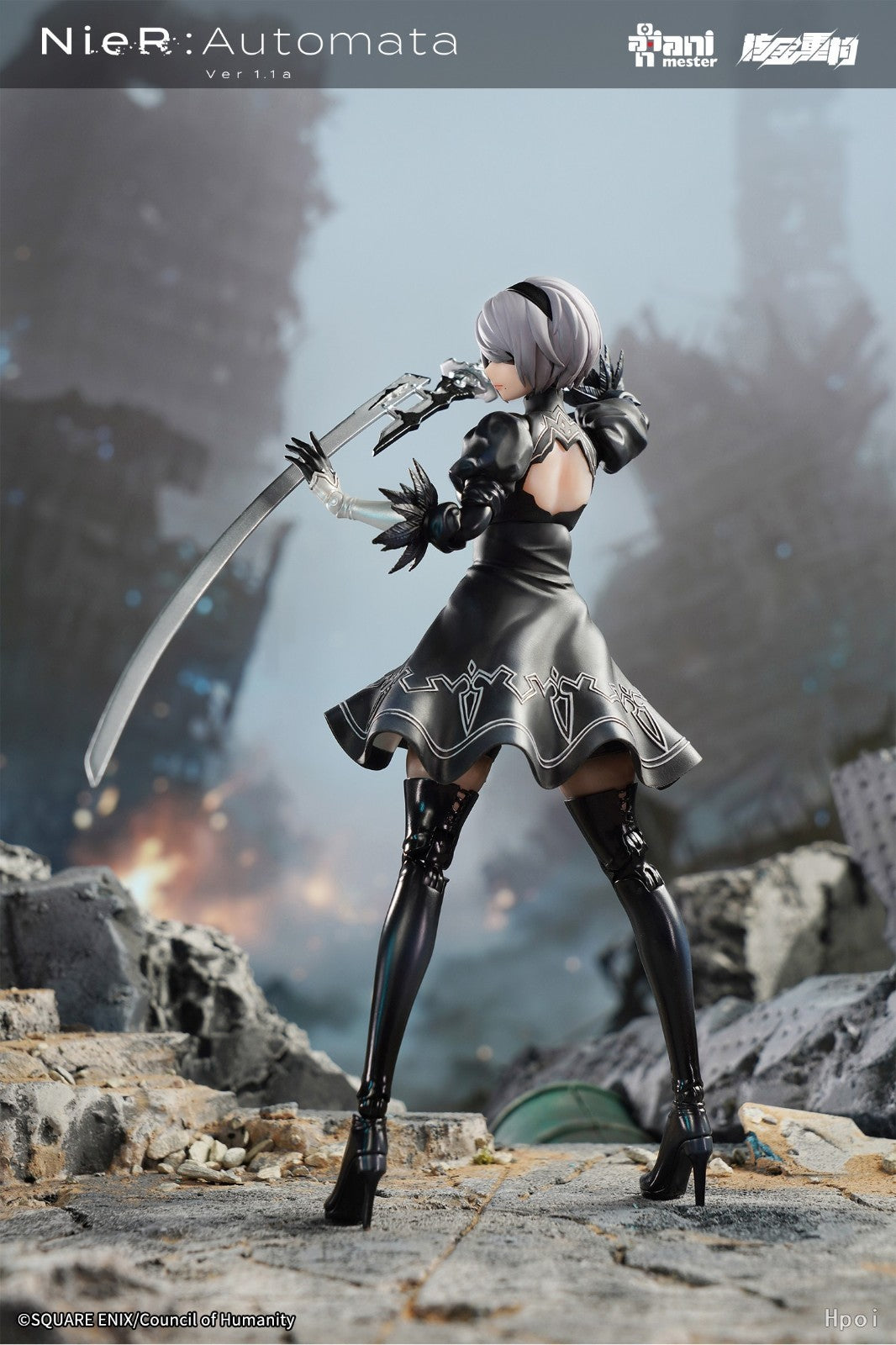 2B NieR Automata Style 1/9 Action Figure AniMester Collectible New