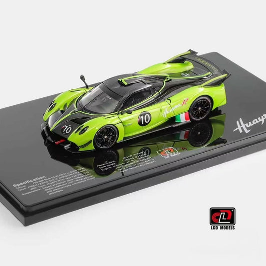 LCD Models 1/43 Pagani Huayra R Green Full Opening Diecast Model Preorder