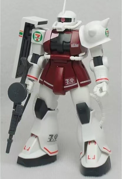 Bandai HG 1/144 MS-06S Zaku II Char’s Custom 7-Eleven Exclusive–Limited Edition