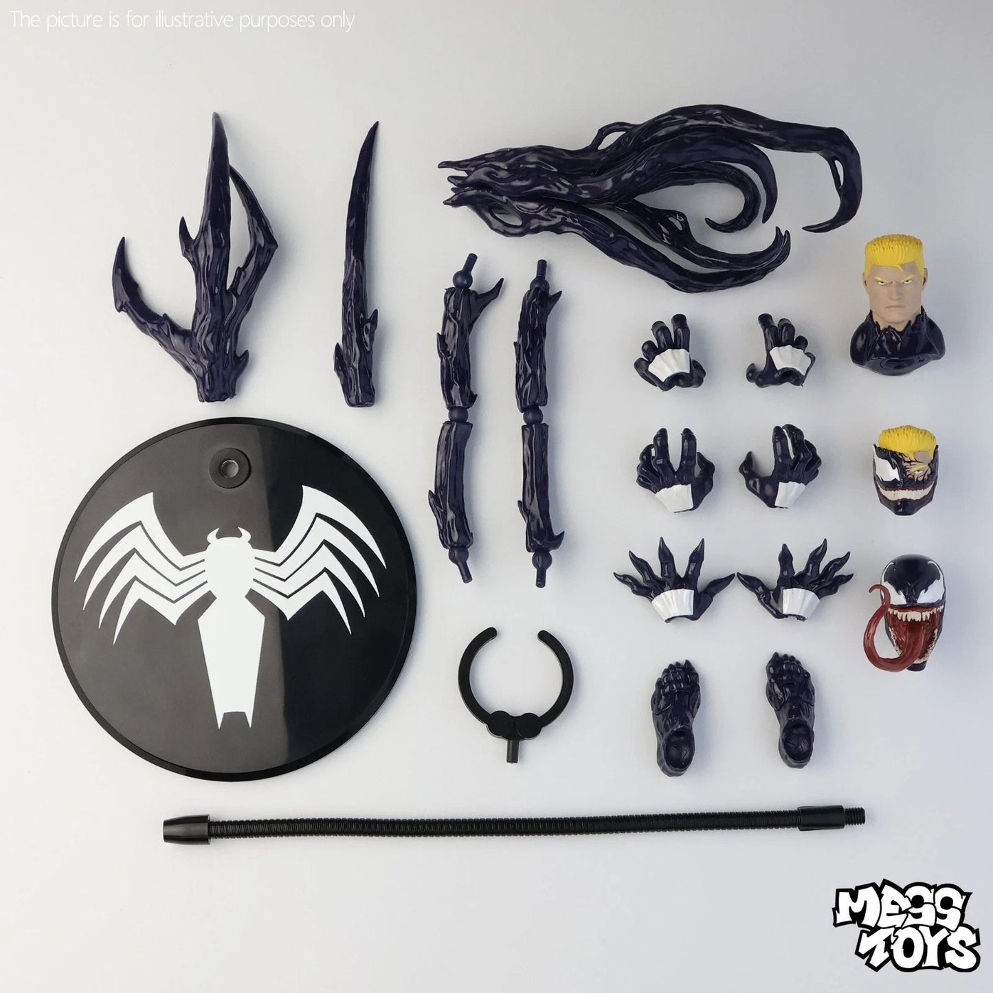 Mess Toy Venom Action Figure Marvel Symbiote Action Figure Collectible Preorder