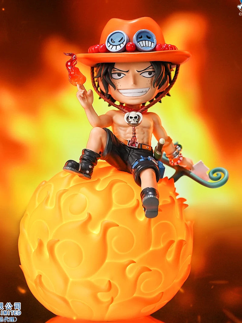 One Piece Portgas D Ace LED Night Light Anime Desk Lamp USB Rechargeable Decor