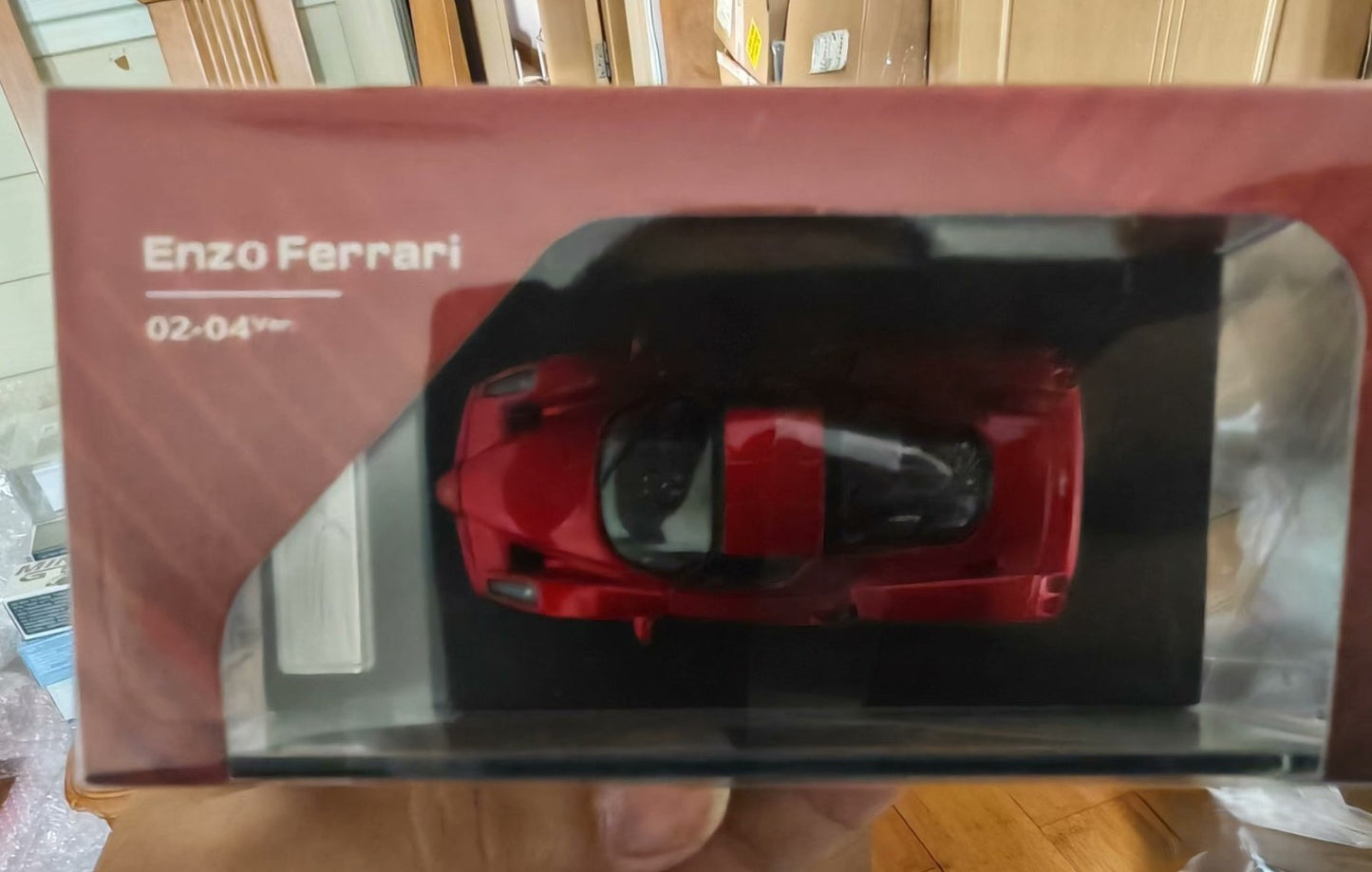 King Model 1/64 Ferrari Enzo Metallic Red Silver Wheels Diecast
