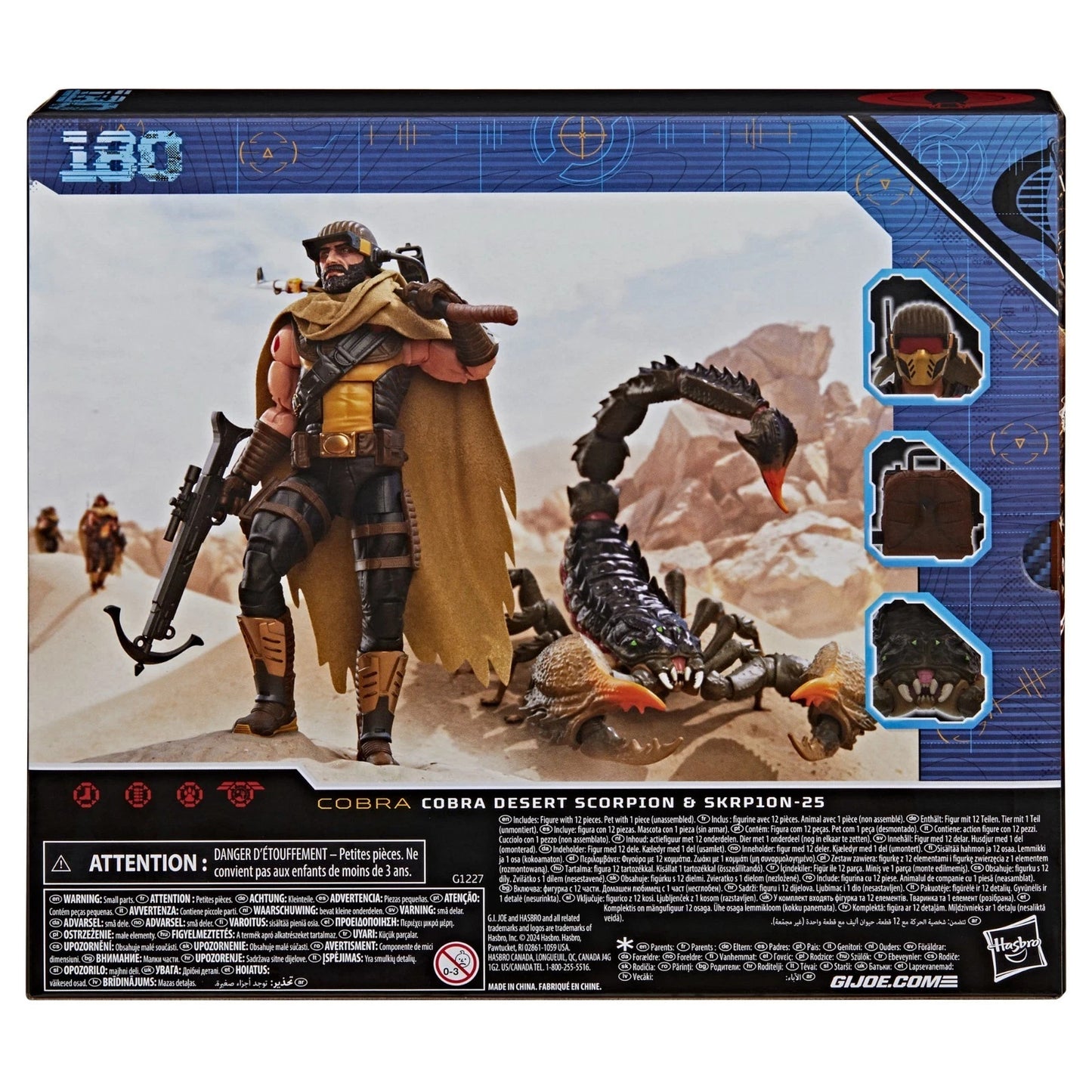 GI Joe Classified Series Cobra Desert Scorpion & Skorpion-25 Figure Set Hasbro