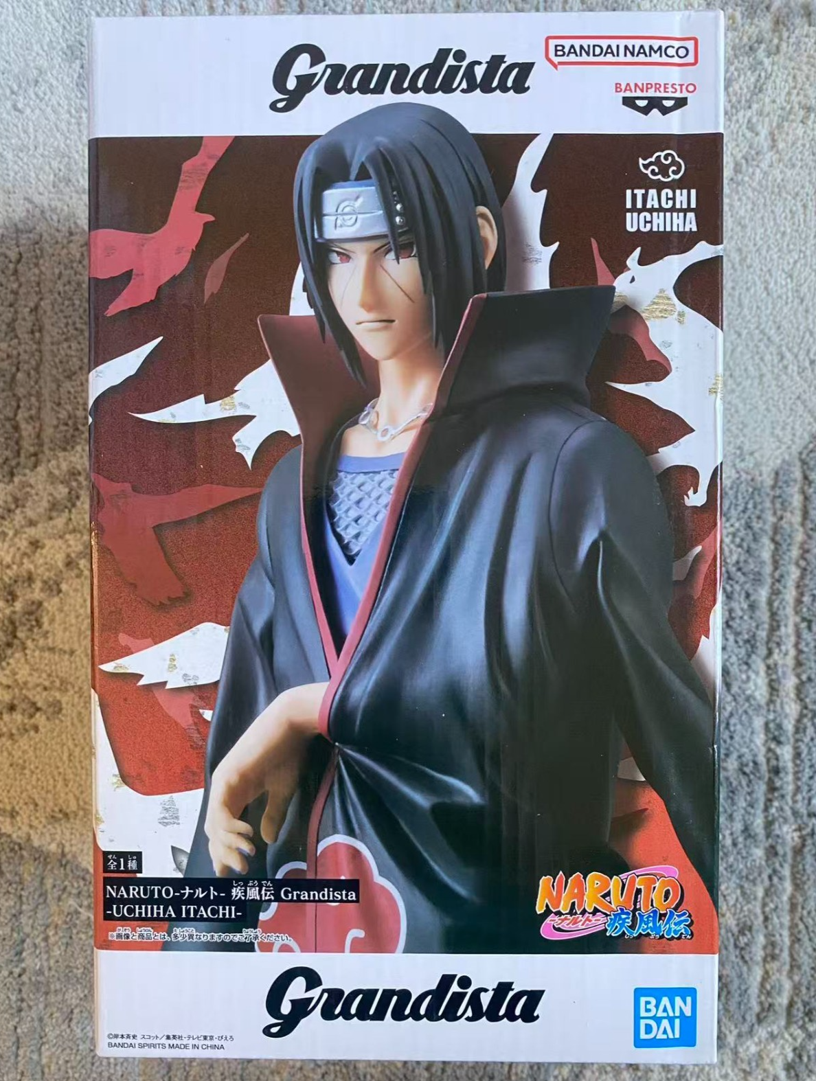 Naruto Grandista Itachi Uchiha Banpresto Bandai Spirits Anime Figure Authentic