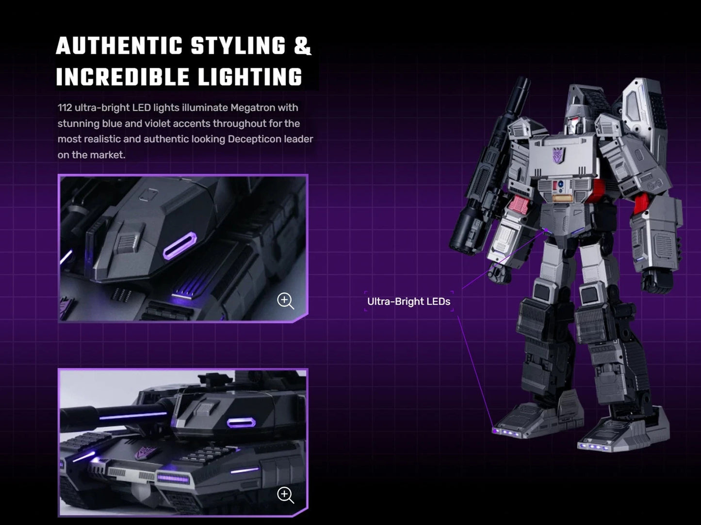 Robosen Transformers Megatron G1 WZTG-SA Flagship Robot Programmable Voice RC