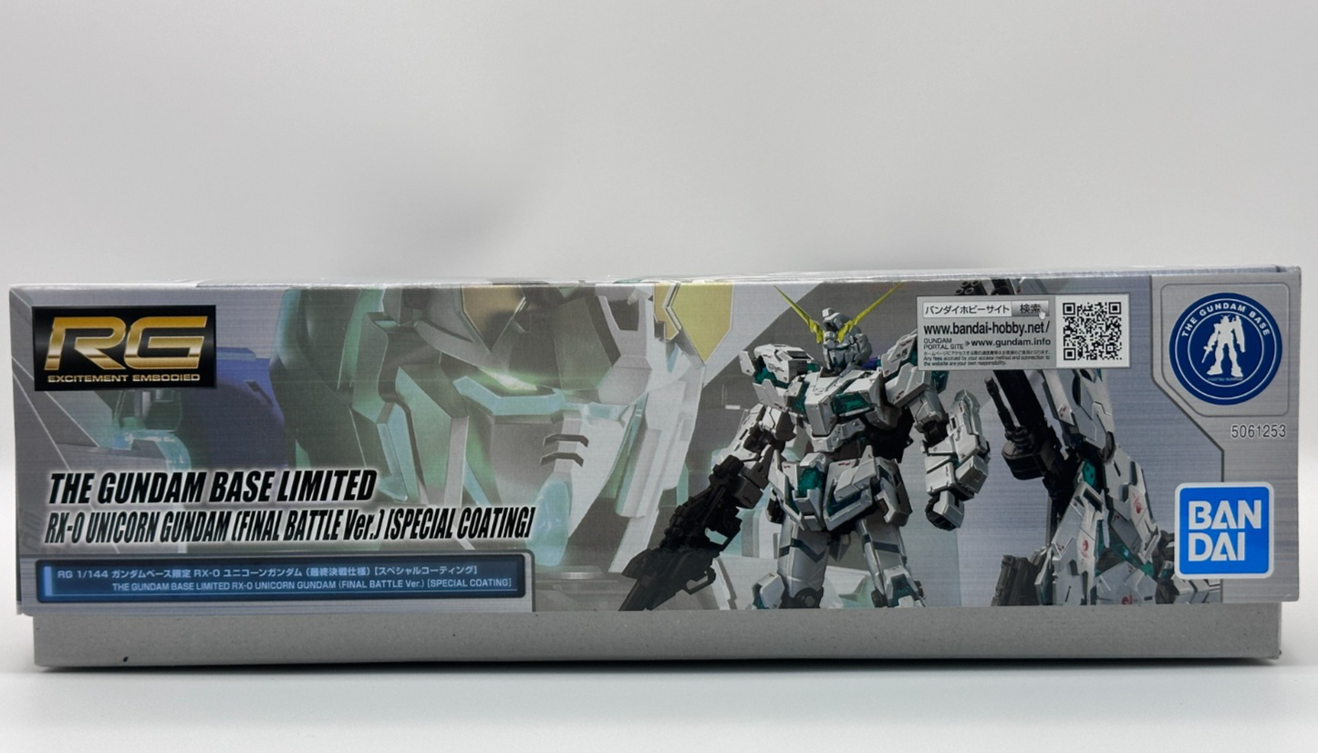 Bandai RG 1/144 RX-0 Unicorn Gundam Final Battle Ver. Special Coating Base