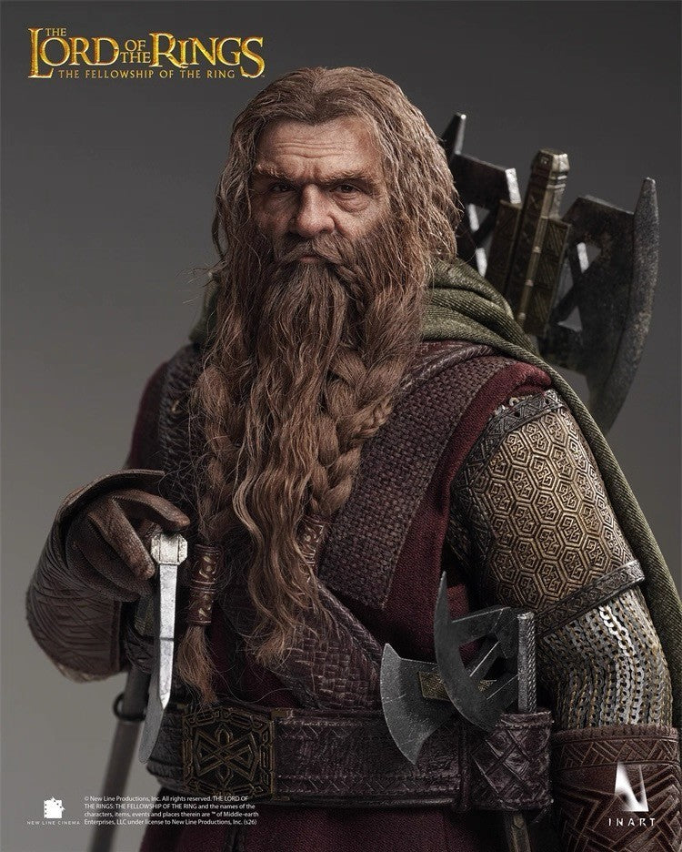 INART Gimli 1/6 Figure Lord of the Rings Fellowship Dwarf Collectible PREORDER