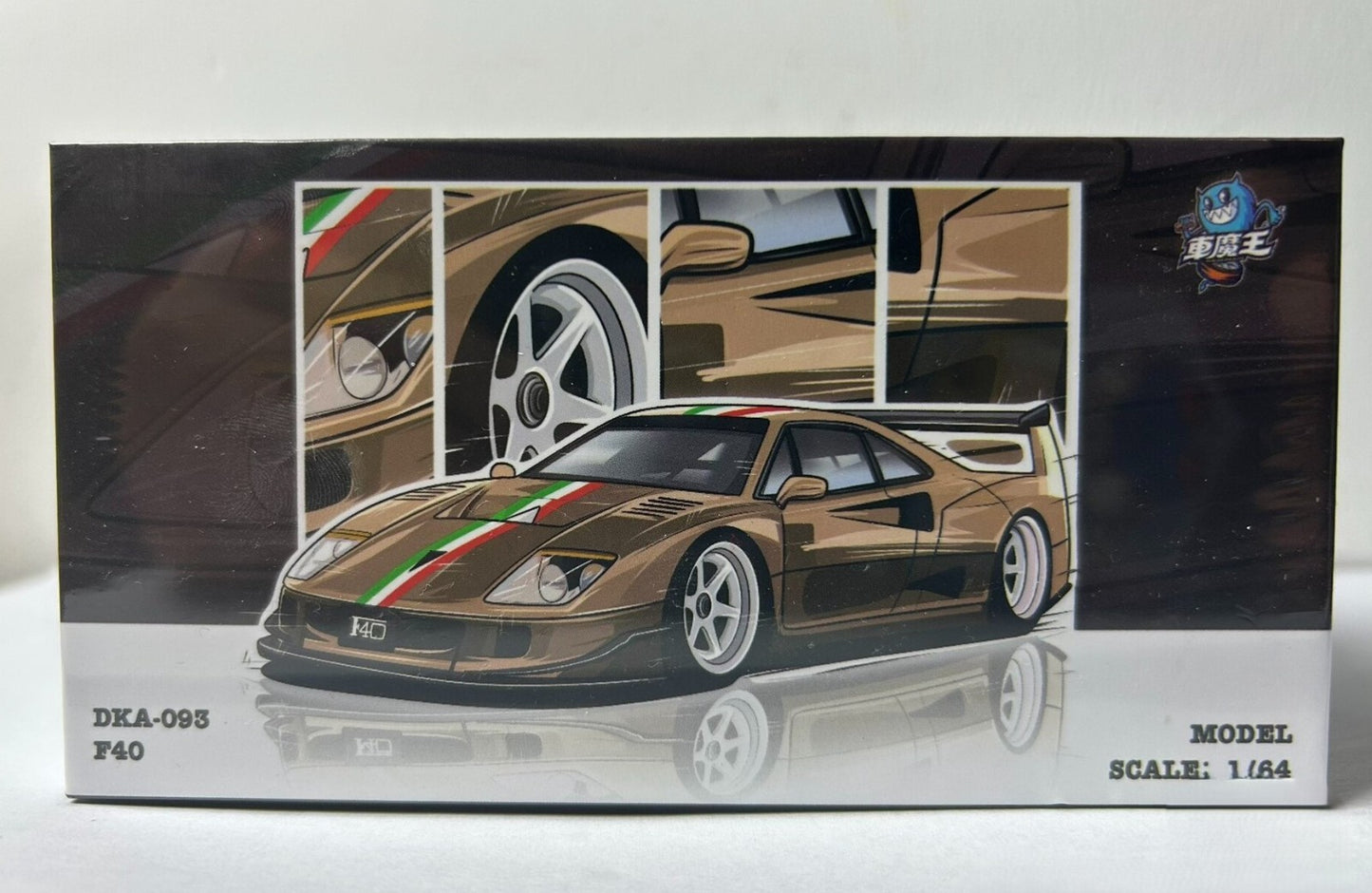 Demon King F40 Style 1/64 Diecast Model Car Gold Edition In Stock