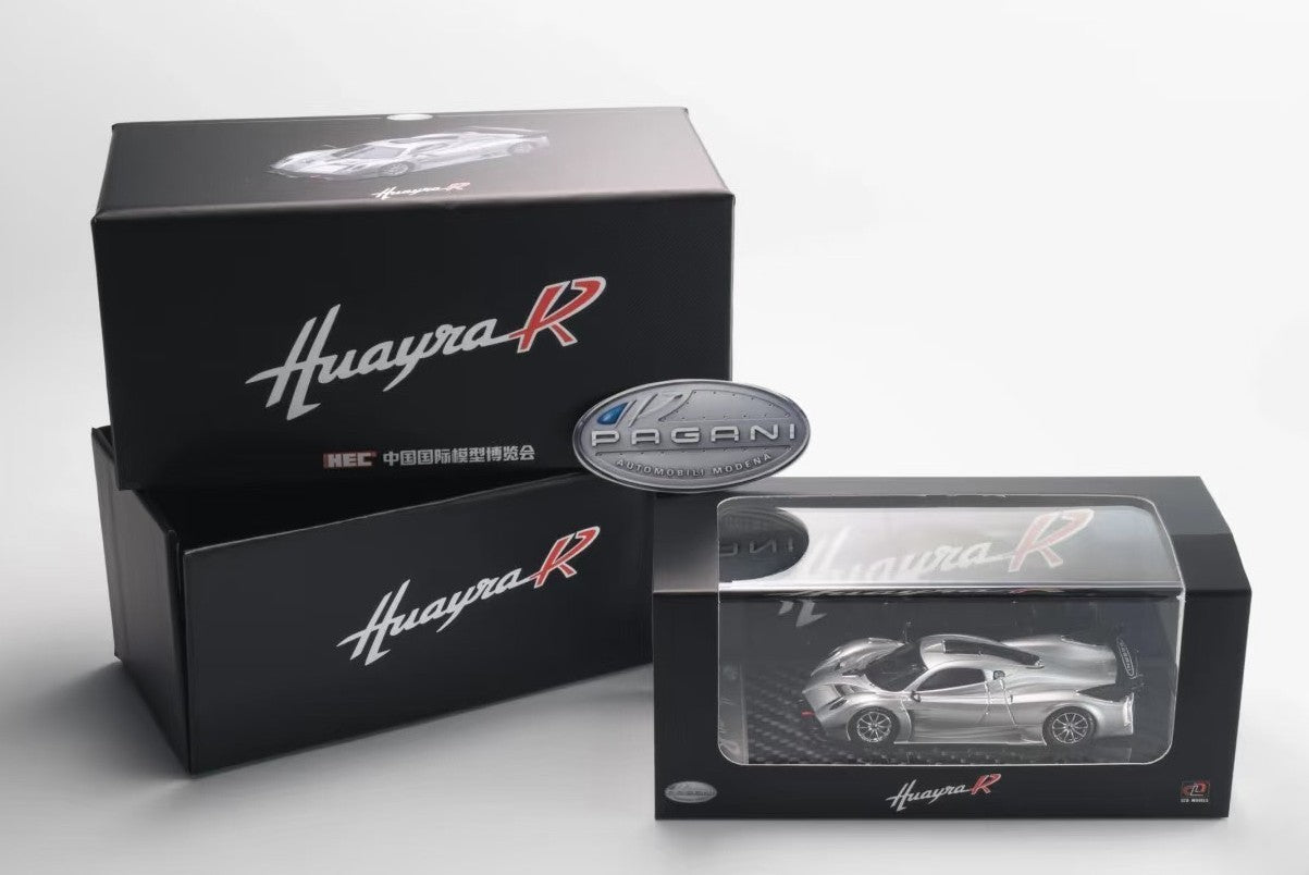 LCD 1/64 Pagani Huayra R Silver HEC Beijing Expo Limited Diecast
