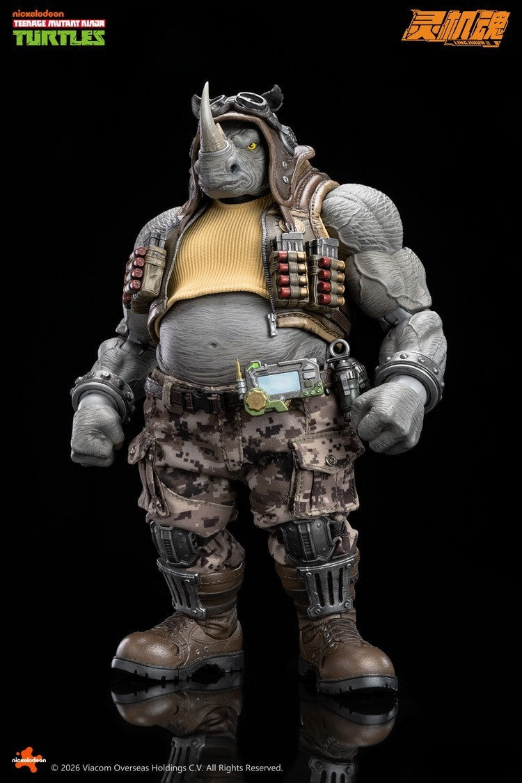 TMNT Rocksteady 1/12 Action Figure LingJiHun Teenage Mutant Ninja Turtles PREORD