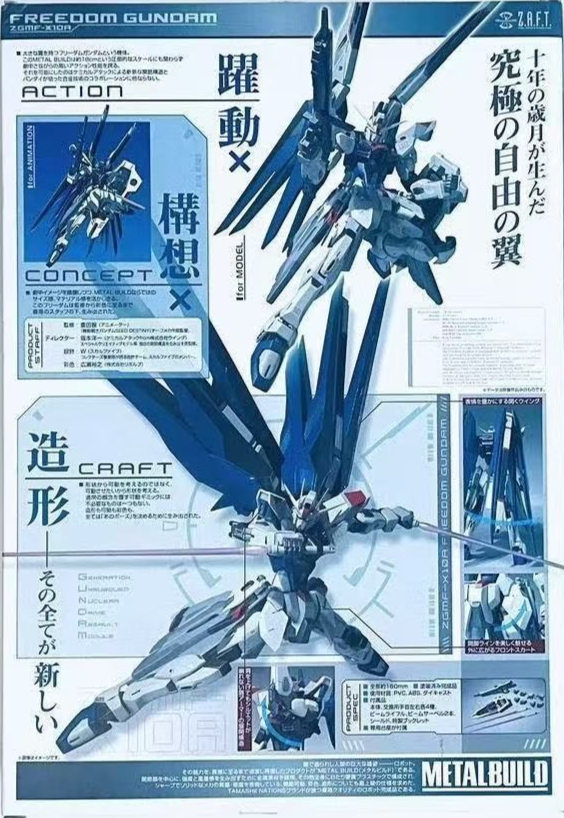 Metal Build Gundam Seed Freedom Gundam ZGMF-X10A Figure Bandai