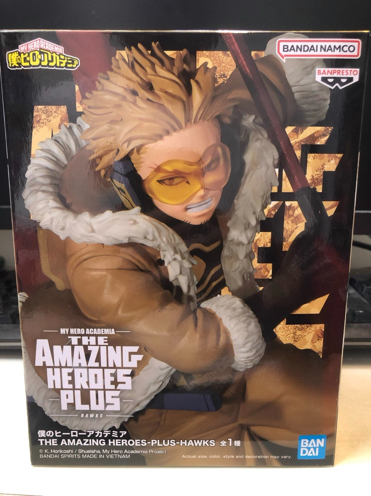 My Hero Academia The Amazing Heroes Plus Hawks Figure | Bandai Banpresto Authent