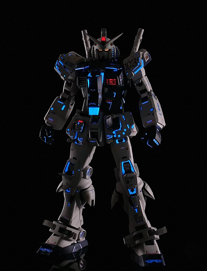 MG 1/100 RX-93 Nu Gundam Ver. Ka Custom Painted Model Kit EFSF MS 103 Figure