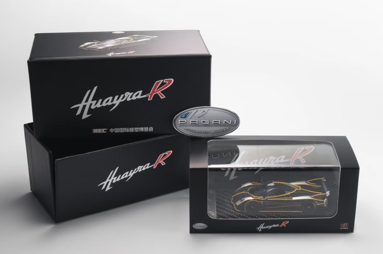 LCD 1/64 Pagani Huayra R Silver Carbon HEC Expo Diecast