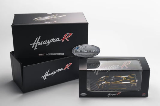 LCD 1/64 Pagani Huayra R Silver Carbon HEC Expo Diecast