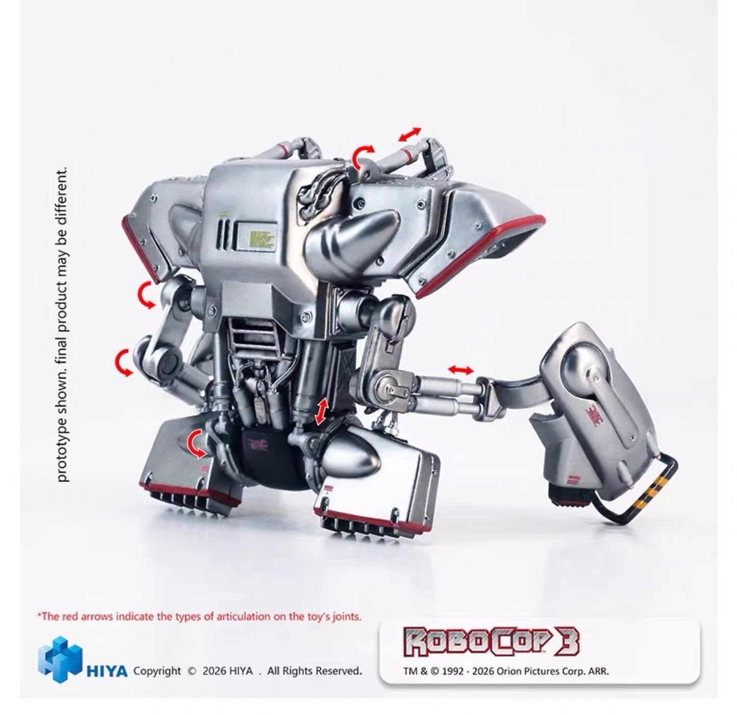 Hiya Toys RoboCop 3 RoboCop 1/12 Scale Action Figure Preorder Dec 2026
