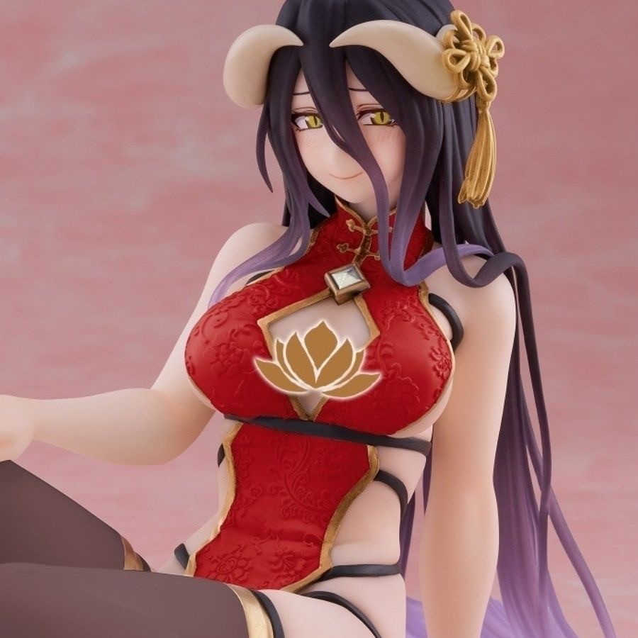 Overlord Albedo China Dress Ver. Renewal Desktop Cute Taito Prize Figure NEW
