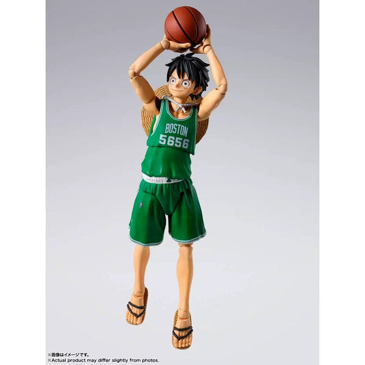 SHF One Piece Luffy Celtics Boston Ver Figure S.H.Figuarts Bandai Preorder