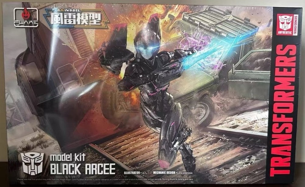 Flame Toys Furai Model Transformers Black Arcee Model Kit