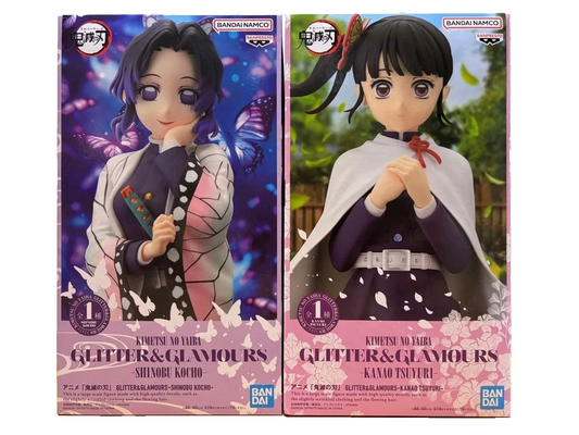 Demon Slayer Shinobu Kocho & Kanao Tsuyuri Glitter&Glamours Banpresto Figure Lot