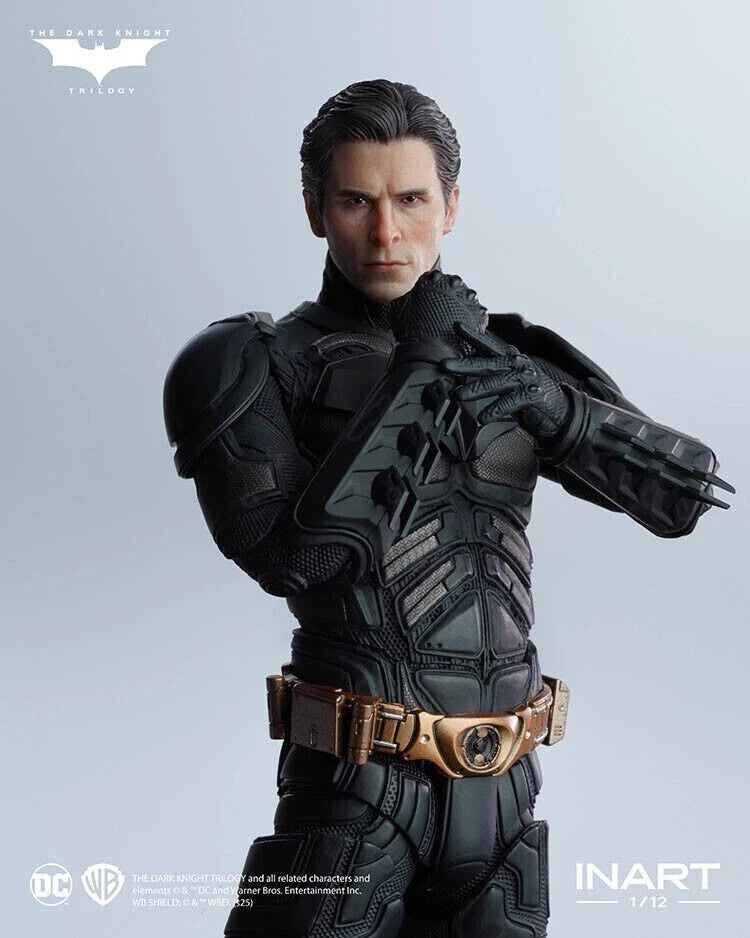 INART Batman Bruce Wayne 1/12 Figure Dark Knight Trilogy Bale Deluxe Version