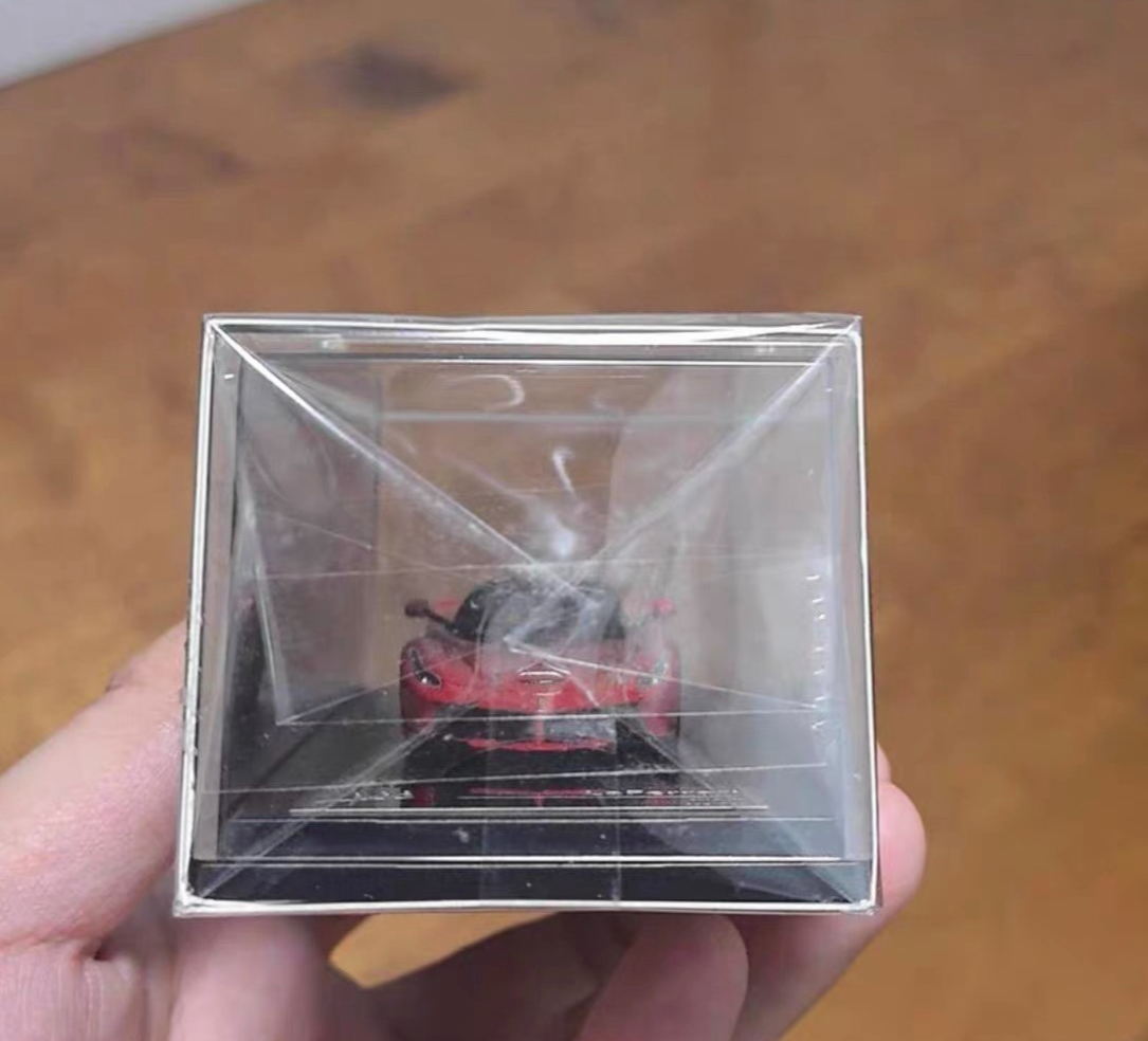King Model 1/64 Ferrari LaFerrari Red Hardtop Silver Wheels Diecast Rare