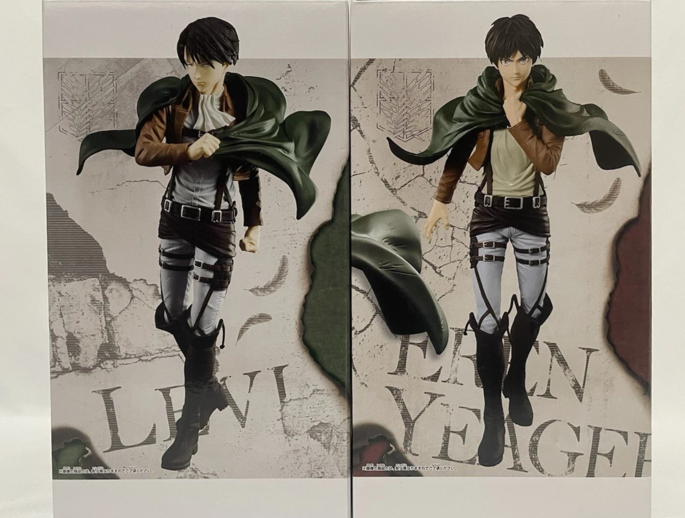 Attack on Titan Grandista Levi & Eren Yeager Figure Set | Banpresto Bandai
