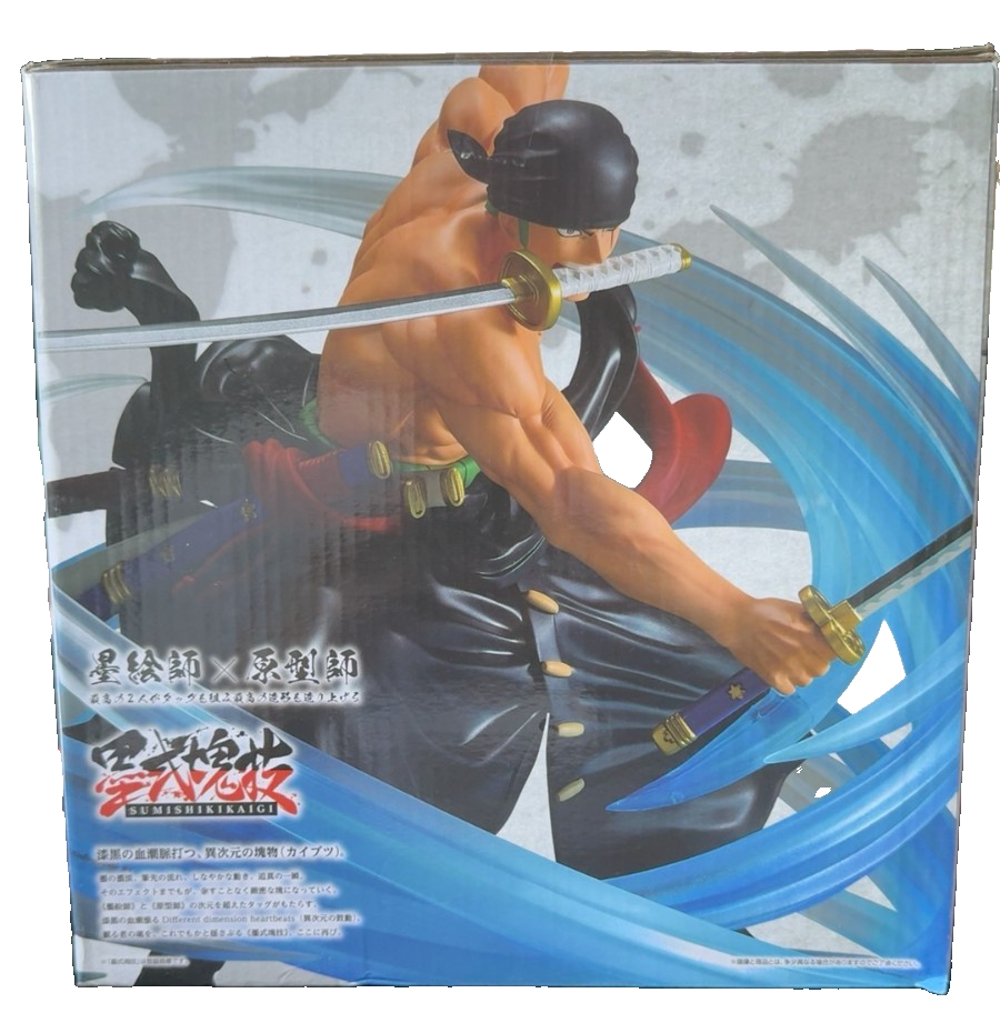 One Piece Ichiban Kuji Zoro C Prize Figure Roronoa Zoro Ink Style Attack Bandai