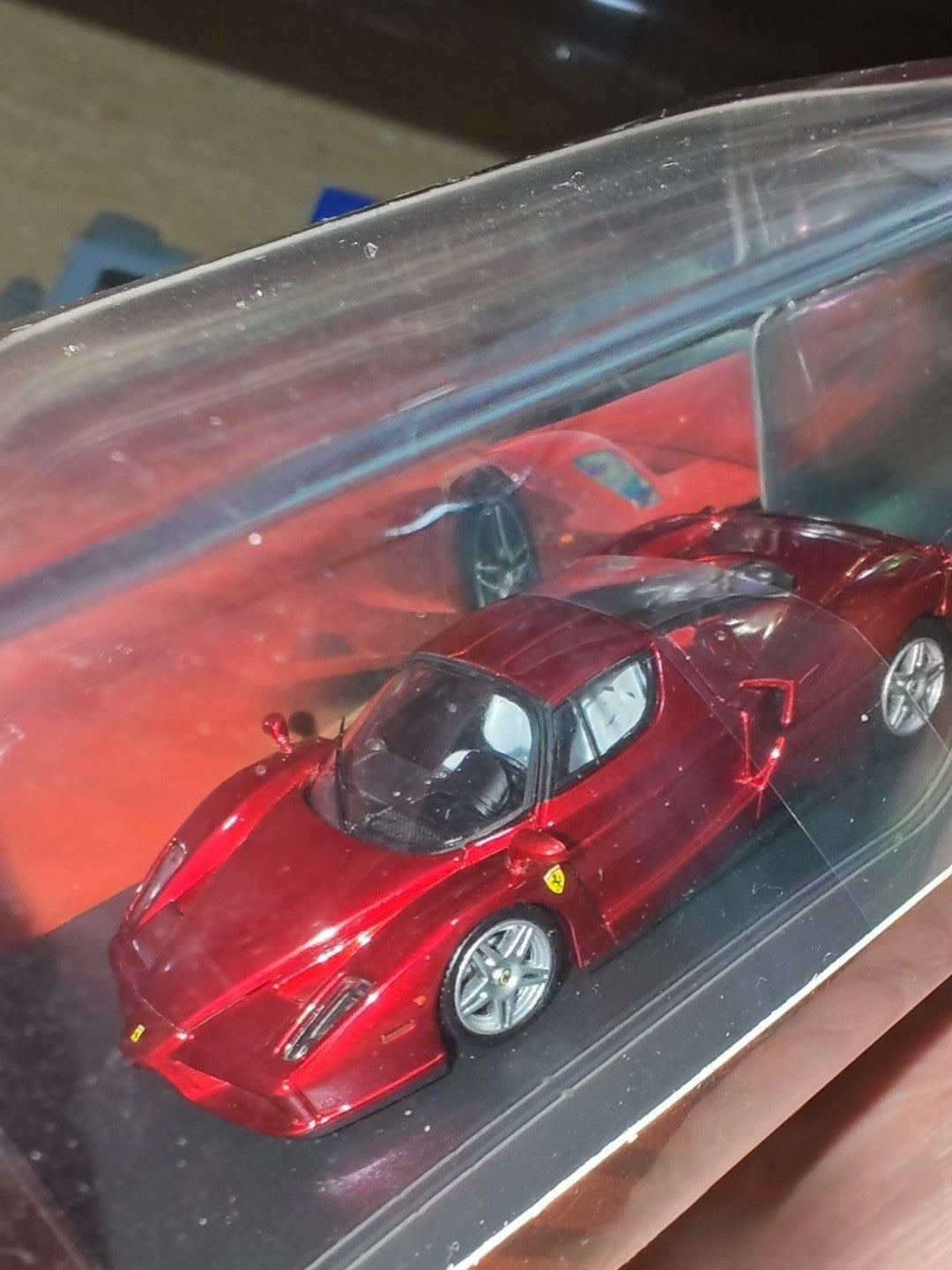 King Model 1/64 Ferrari Enzo Metallic Red Limited 494/999 Diecast