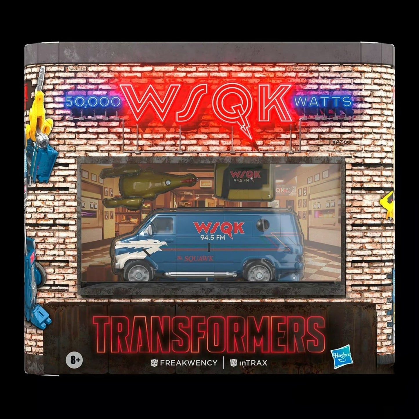 Transformers Stranger Things Soundwave Freakency InTRAX Van Set
