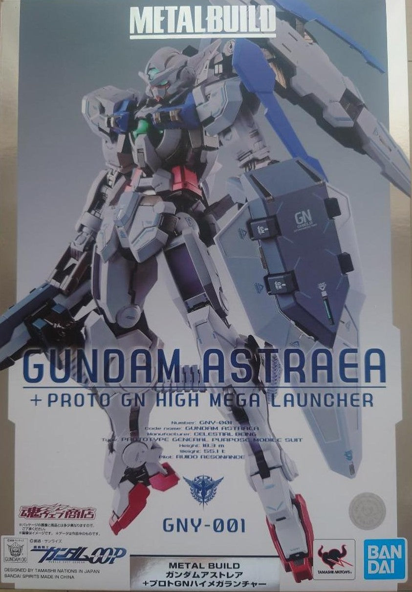 Bandai Metal Build Gundam Astraea + Proto GN High Mega Launcher GNY-001 Figure