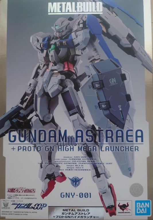 Bandai Metal Build Gundam Astraea + Proto GN High Mega Launcher GNY-001 Figure