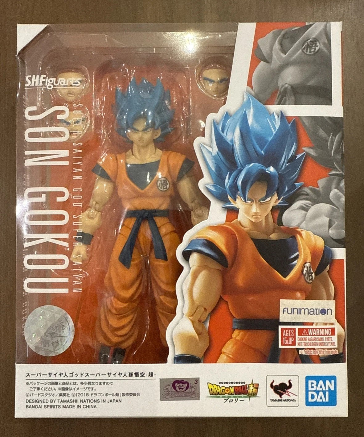 S.H.Figuarts Super Saiyan God Super Saiyan Goku SSGSS Dragon Ball