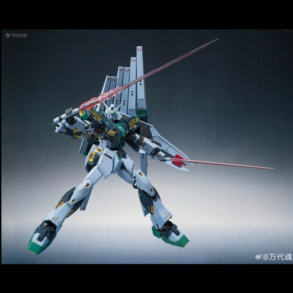 Bandai Metal Robot Spirits Nu Gundam Mass Production Type Action Figure