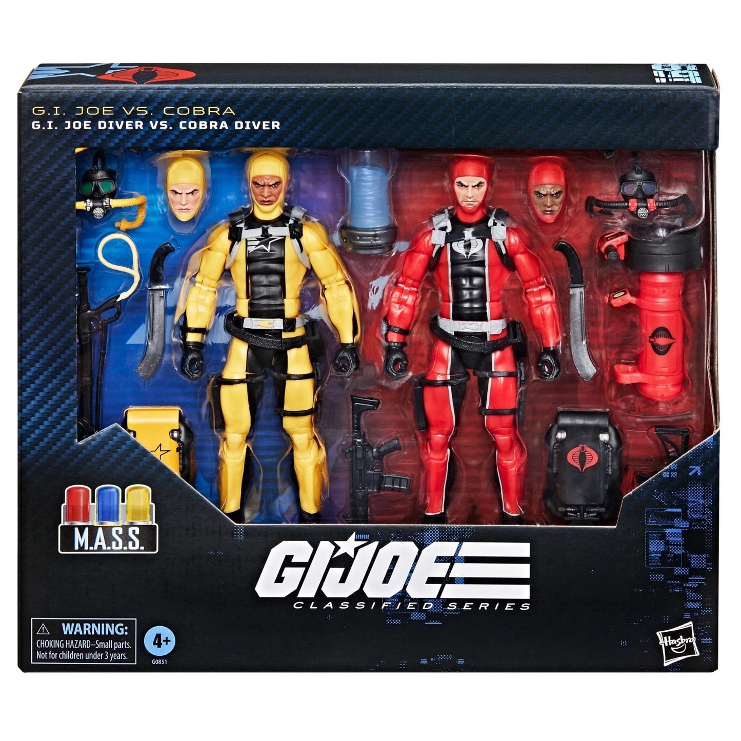 GI Joe Classified Series Diver vs Cobra Diver M.A.S.S. 2-Pack Hasbro NEW