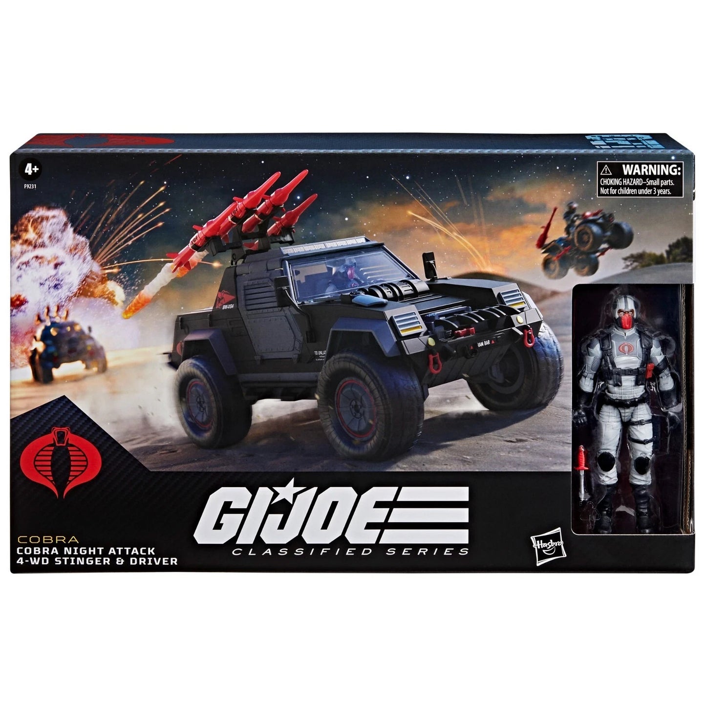 GI Joe Classified Cobra Night Attack 4WD Stinger w Driver Hasbro NEW