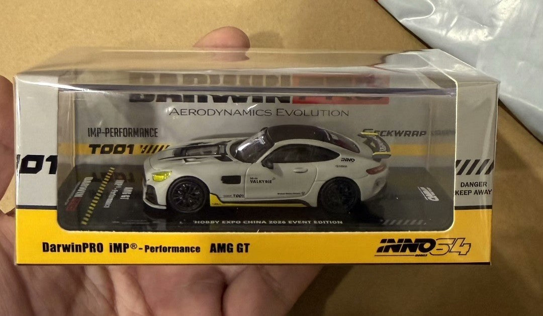 INNO64 1/64 AMG GT DarwinPro Air Force Gray Expo Limited Diecast