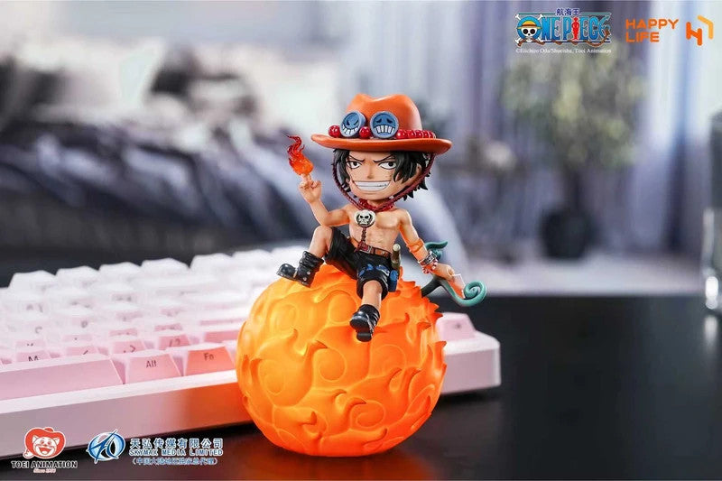 One Piece Portgas D Ace LED Night Light Anime Desk Lamp USB Rechargeable Decor