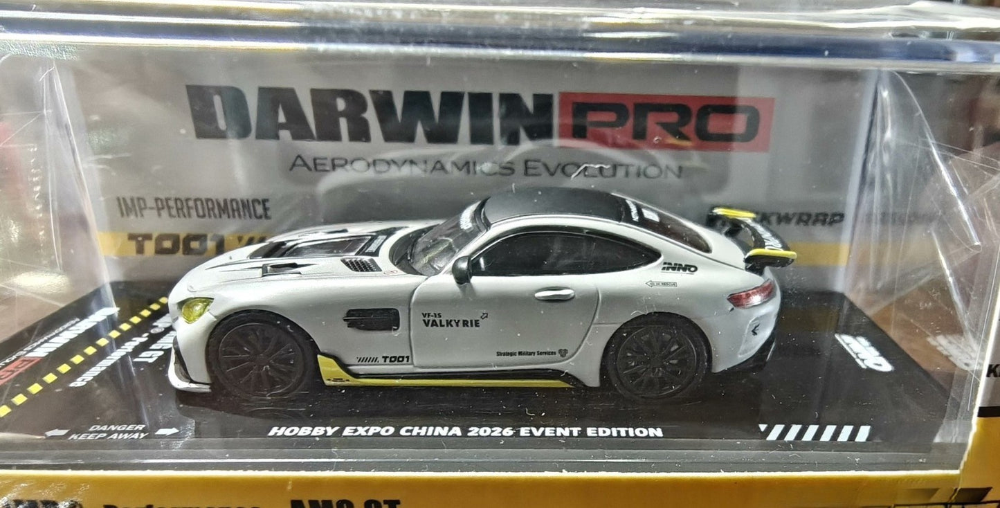 INNO64 1/64 AMG GT DarwinPro Air Force Gray Expo Limited Diecast