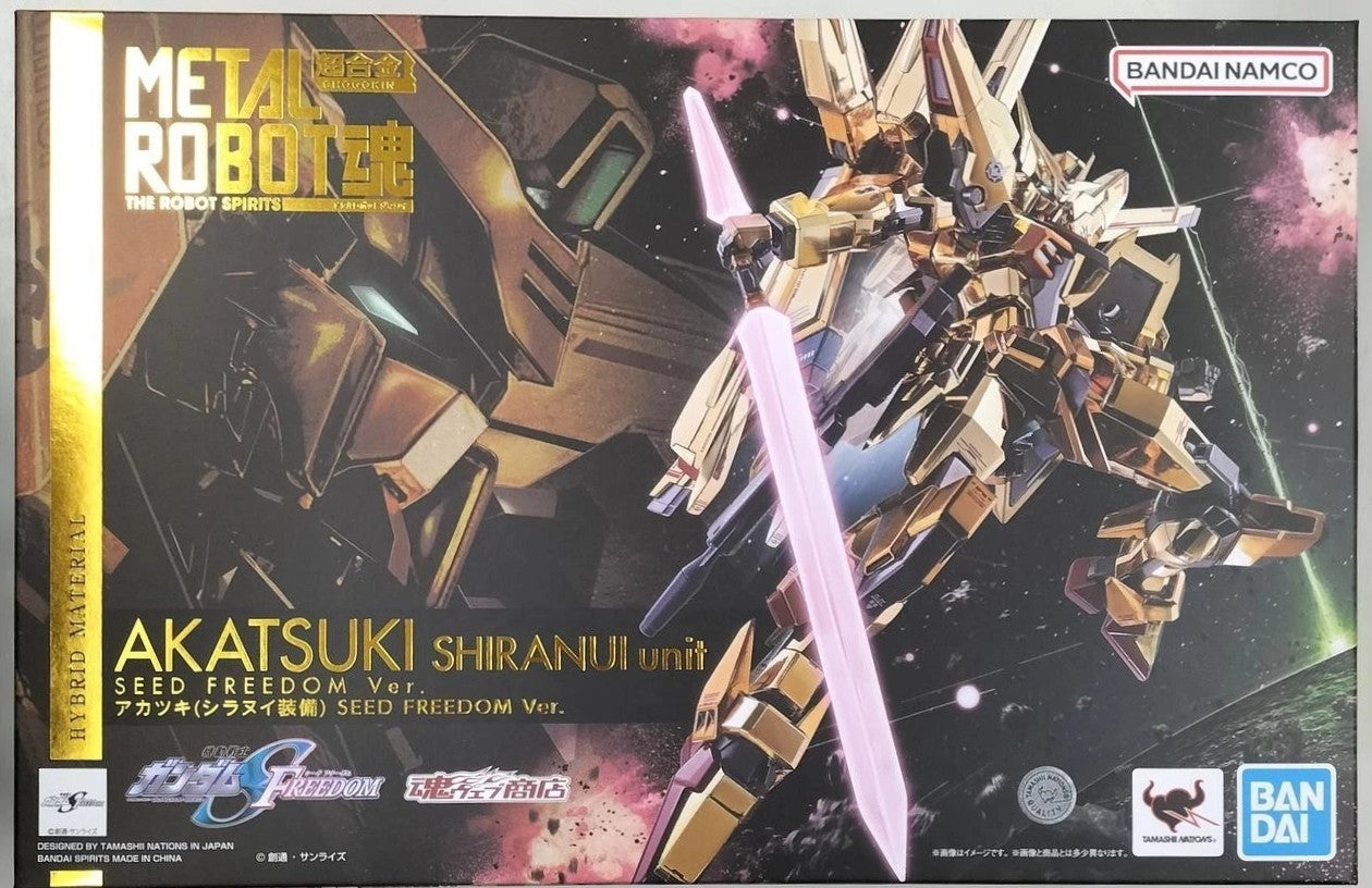 Bandai Metal Robot Spirits Akatsuki Gundam Shiranui Unit SEED Freedom Ver