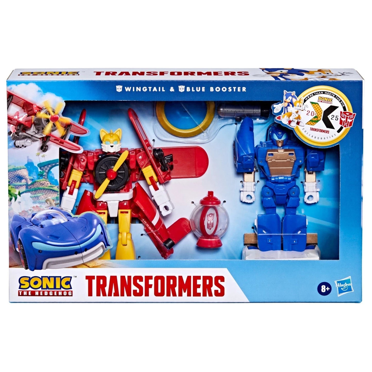 Transformers x Sonic Wingtail Blue Booster 2-Pack Sonic the Hedgehog Crossover