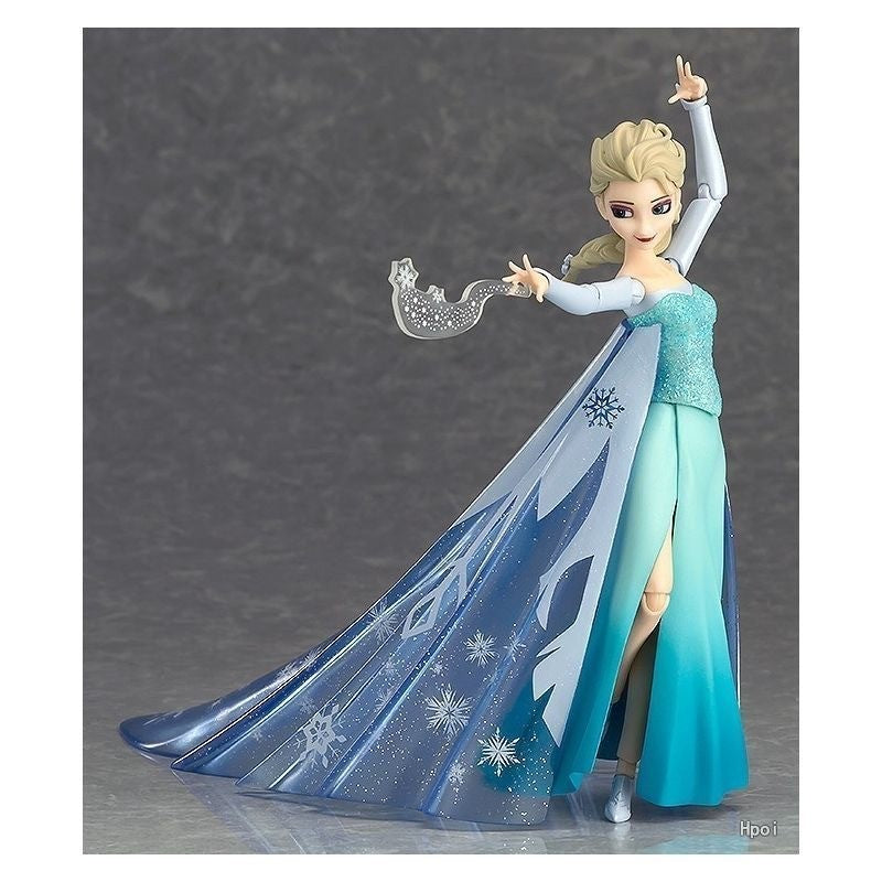 Disney Figma 308 Elsa Frozen Action Figure Max Factory + Olaf New Authentic