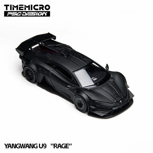 TimeMicro PSC Yangwang U9 Black 1/64 Diecast Model Car Widebody