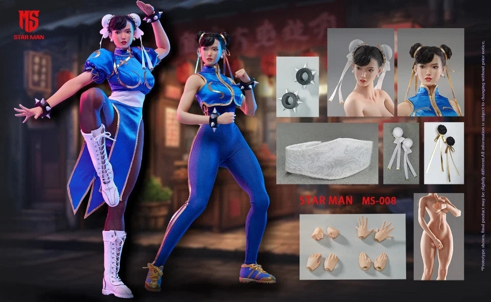 STAR MAN MS-008 1/6 Street Fighter Chunli Collectible Figure original release