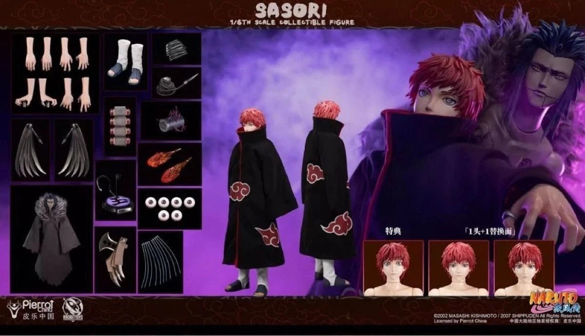Rocket Toys Sasori 1/6 Scale Figure Naruto Shippuden Akatsuki Collectible
