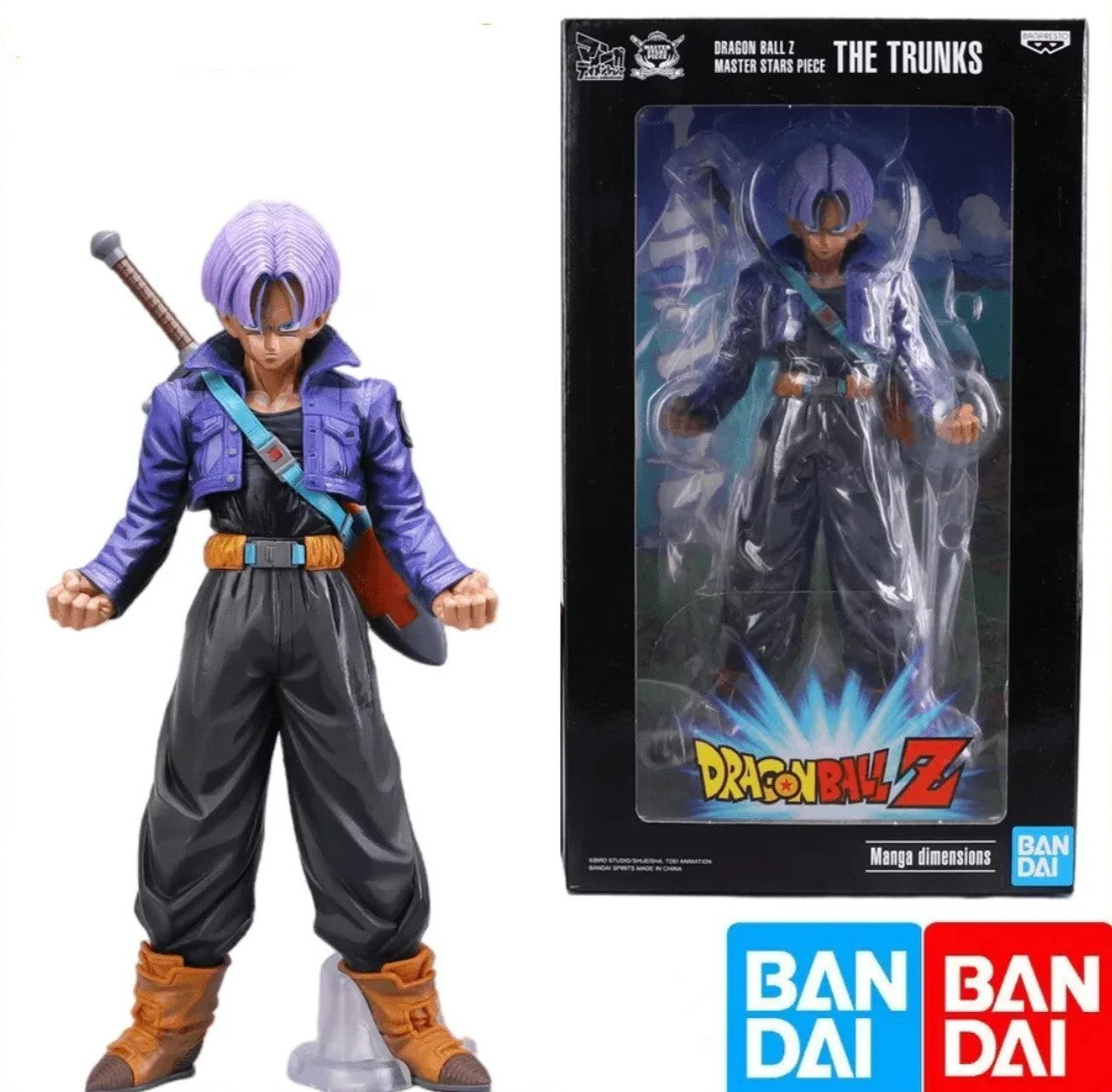 Dragon Ball Z Master Stars Piece The Trunks Manga Dimensions Banpresto Figure