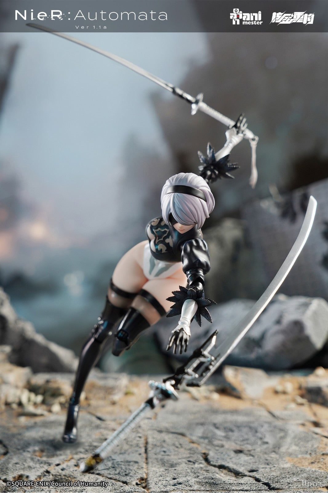 2B NieR Automata Style 1/9 Action Figure AniMester Collectible New