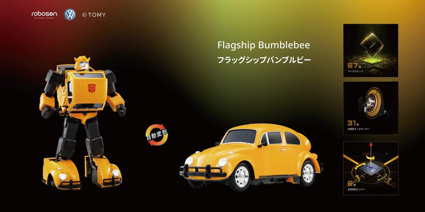 Robosen Transformers Flagship Bumblebee Auto-Convert Robot English 100-240V Car