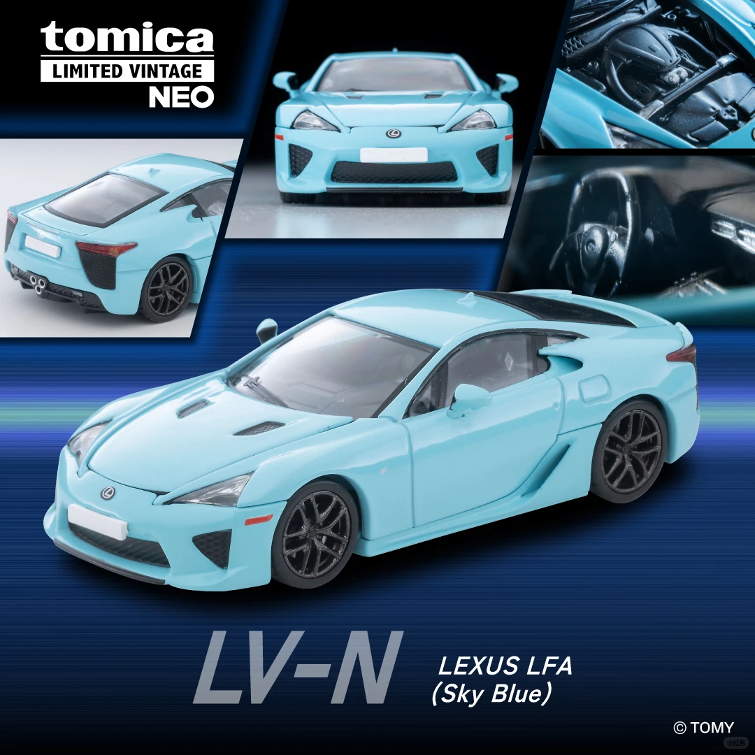 Tomica Limited Vintage Neo Lexus LFA Sky Blue LV-N Diecast Model Car TOMY