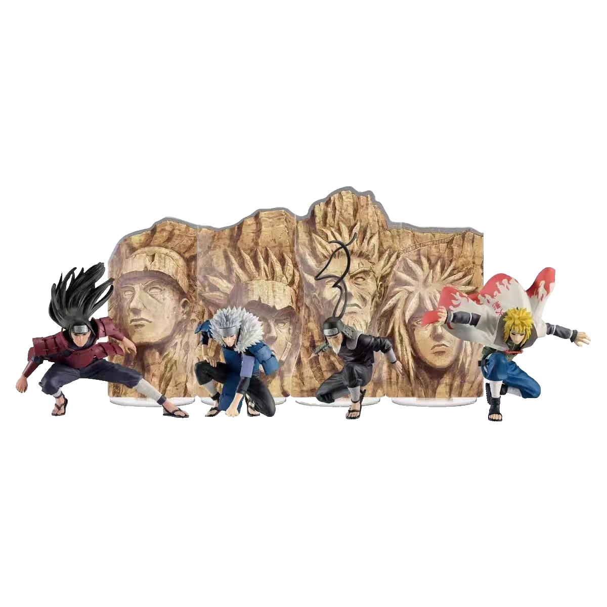 Naruto Shippuden Panel Spectacle Minato Hiruzen Hashirama Tobirama Figure Set FS